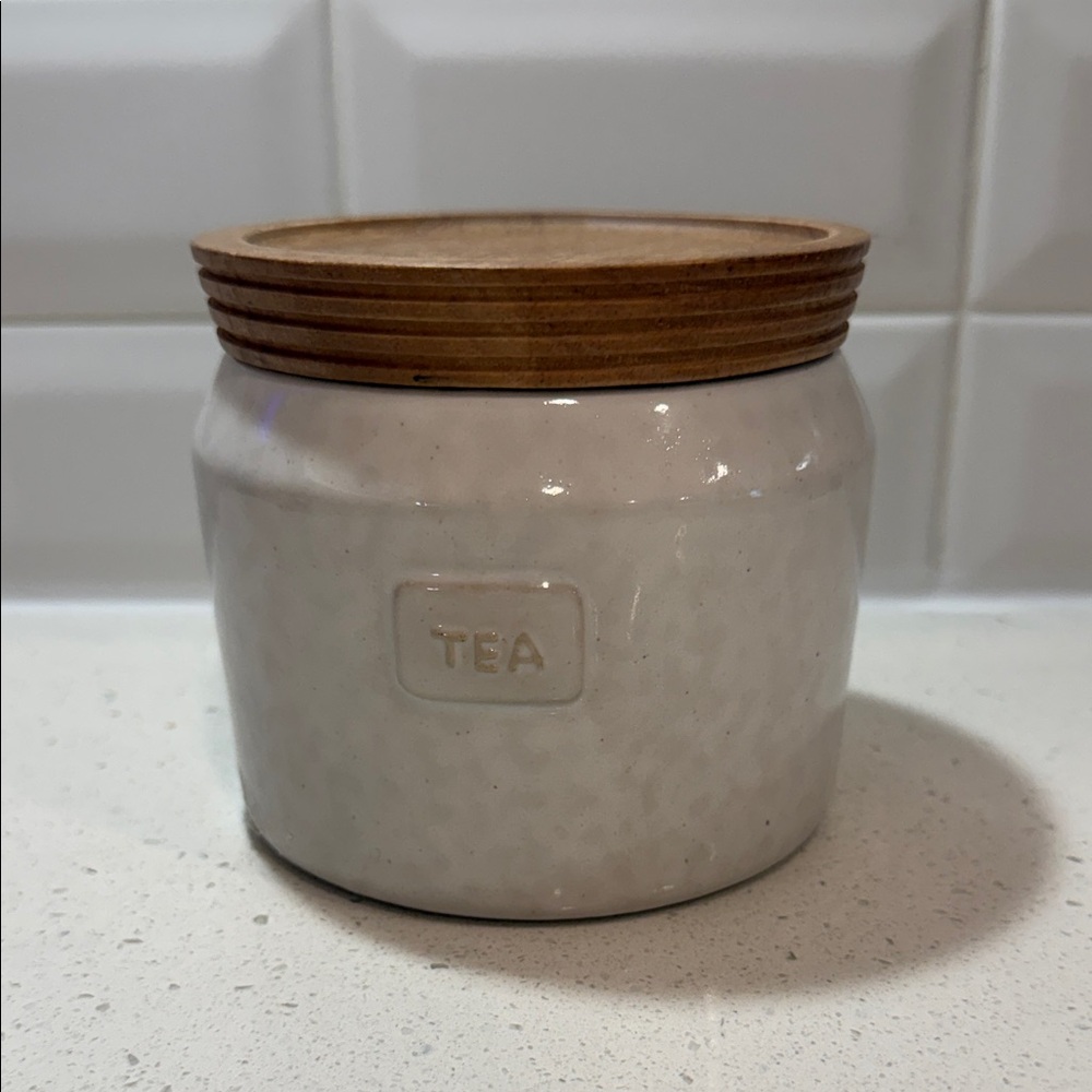 Ceramic Tea Canister with Wooden Lid Hearth & Hand